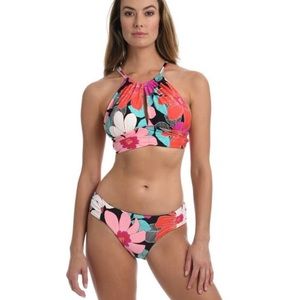 La Blanca In Full Bloom Bikini Midkini Swimsuit Set